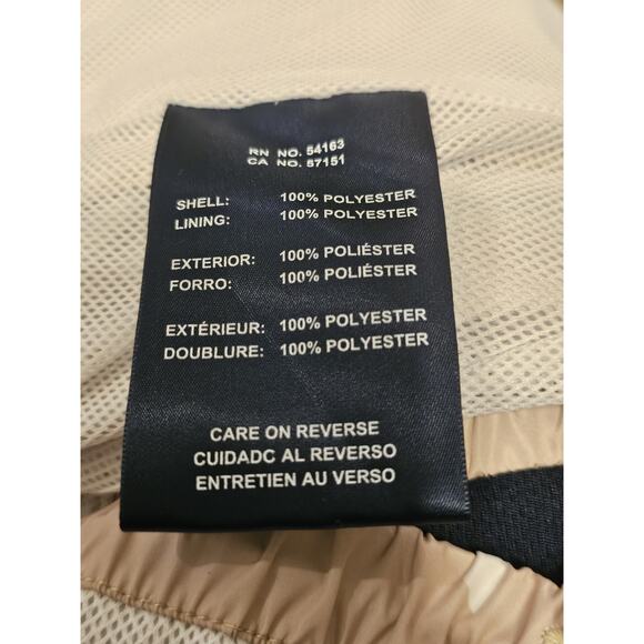 New With Tags Tommy Hilfiger Full Zip Windbreaker Men's XL Tan - Picture 5 of 9